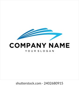 yacht logo abstract vector template