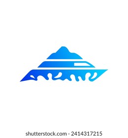 Yacht Logo abstrakte Vektorvorlage. Design des Boat-Logos Vorlage für Vektorgrafik-Branding-Element.