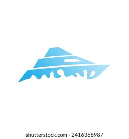 yacht logo abstract vector template. Boat Logo Design Template Vector Graphic Branding Element.