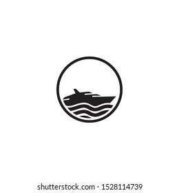 Yacht logo design inspiration vector template