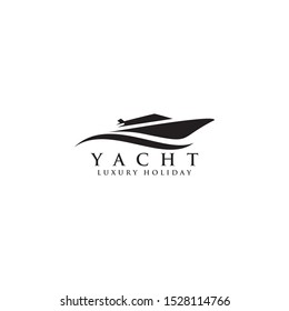 Yacht logo design inspiration vector template