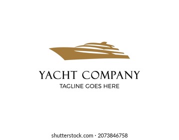 Yacht logo design inspiration vector template