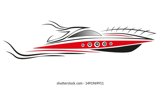 Yacht logo design. Sport concept. Vector illustration. Art graphic.