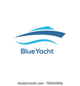 yacht logo design template