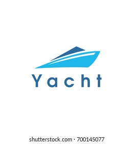 yacht logo design template