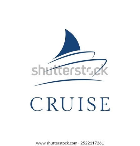 yacht logo design vector concept idea