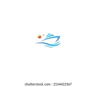 Design-Vektorvorlage für Yacht-Logo