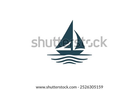 Yacht logo design vector template yacht vector illustration logo design, Sailing icon, Sea Ocean Sailing Adventure Travel Trip Transportation logo design