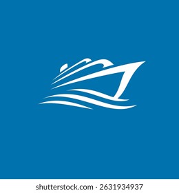 yacht logo icon vector illustration