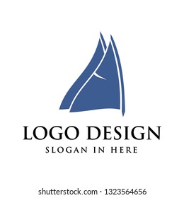 yacht logo, ship logo or cruise logo designs - vector