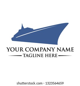 yacht logo, ship logo or cruise logo designs - vector