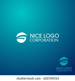 yacht logo. Ship vector. Ship and wave logo. Sea boat.