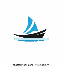 Yacht logo with simple concept