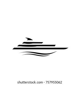 Yacht Logo. Simple Illustration Of Yacht Vector Icon For Web