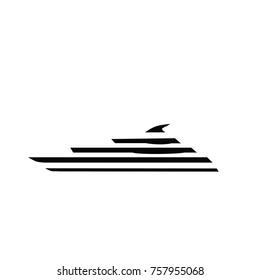 Yacht logo. Simple illustration of yacht vector icon for web