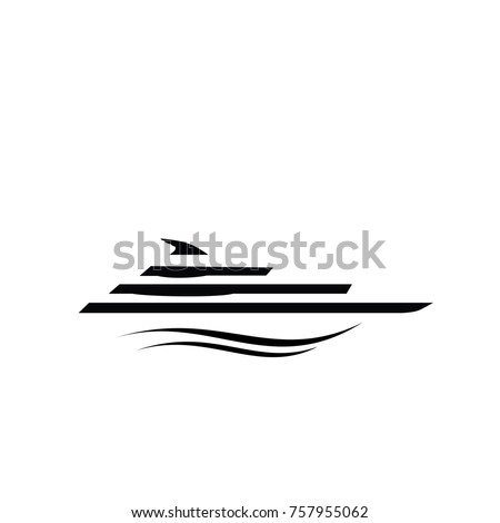 Yacht logo. Simple illustration of yacht vector icon for web