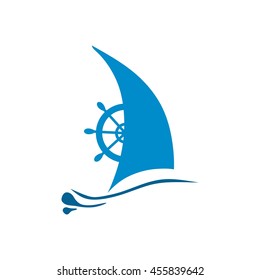 Yacht logo templates. Vector, Sailboat, Nautical, Marine, Symbols