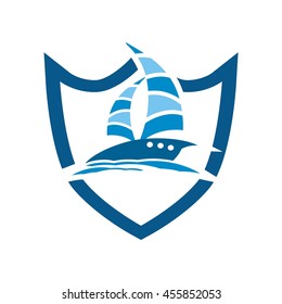 Yacht logo templates. Vector, Sailboat, Nautical, Marine, Symbols