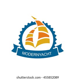 Yacht logo templates. Vector, Sailboat, Nautical, Marine, Symbols