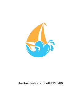 yacht logo vector