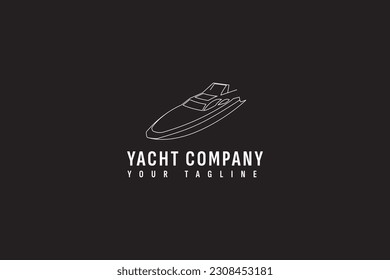 yacht logo vector icon illustration