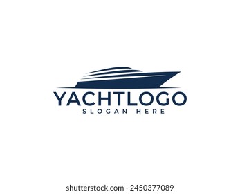 yacht logo vector illustration, boat  logo template