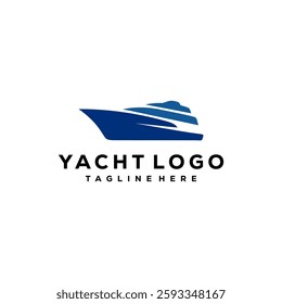 Yacht logo vector illustration, boat wave logo template, Logo for Your Business