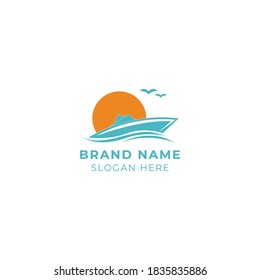 Yacht Logo Vector Illustration Template