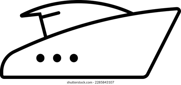 yacht luxury ship boat sailing Outline