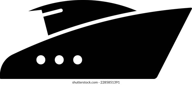 yacht luxury ship boat sailing Glyph
