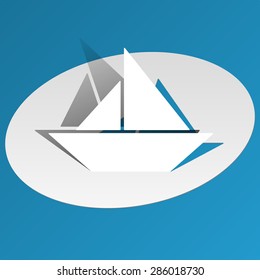 yacht made of paper