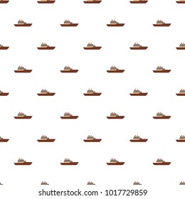 Yacht ocean pattern seamless in flat style for any design