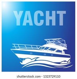 Yacht on the sea