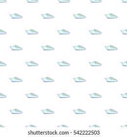 Yacht pattern. Cartoon illustration of yacht vector pattern for web