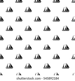 Yacht pattern. Simple illustration of yacht vector pattern for web