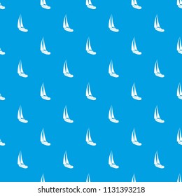 Yacht pattern vector seamless blue repeat for any use