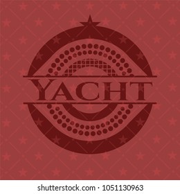 Yacht red emblem