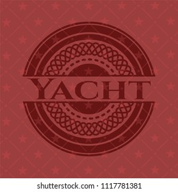 Yacht red emblem