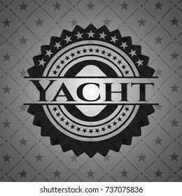 Yacht retro style black emblem