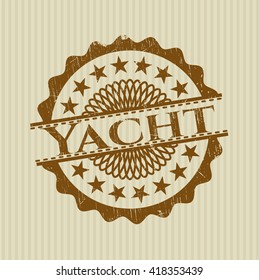 Yacht rubber seal with grunge texture