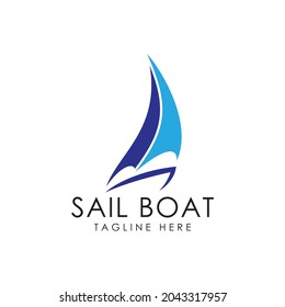 yacht Sail boat logo design