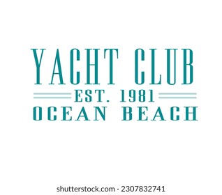 Yacht Sailing Club Nautical Varsity College Colleigiate Teams segeln Gesundheit USA Trending Anchor Whreaf Graphic Tee T-Shirt Logo Slogan Grafik Kunstwerk Typografie Tote Logo Wappen-Wappen 