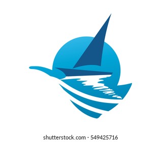 Yacht or sailing logo 