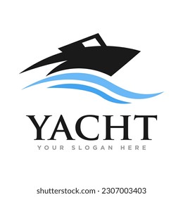 Yacht Sailing Logo Design Illustration 