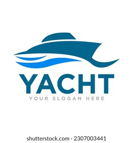 Yacht Sailing Logo Design Illustration 