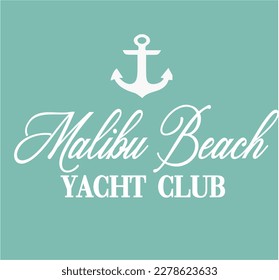 Yacht Sailor Club  sea Nautical Varsity College colleigiate teams sail health USA Trending Anchor fashion Graphic Tee t-shirt logo slogan graphic artwork typography  badge emblem crest Hamptons Monaco