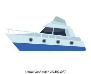 yacht sea transport isolated icon vector illustration design