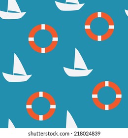 yacht seamless pattern, background for website