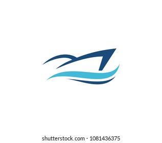 Yacht ship logo 