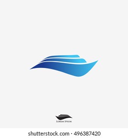 Yacht sign - vector illustration
